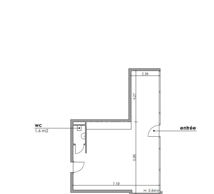 Belle arcade d\'env. 51 m² au rez-de-chausséeBeautiful arcaded approx. 51 m² on first floor